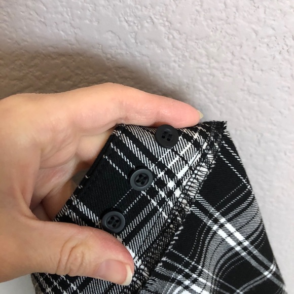 Brandy Melville Adjustable Plaid Wrap Skirt Grunge - Picture 6 of 6